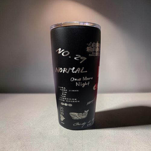 K-Pop Boy Band Engraved Tumbler 20oz